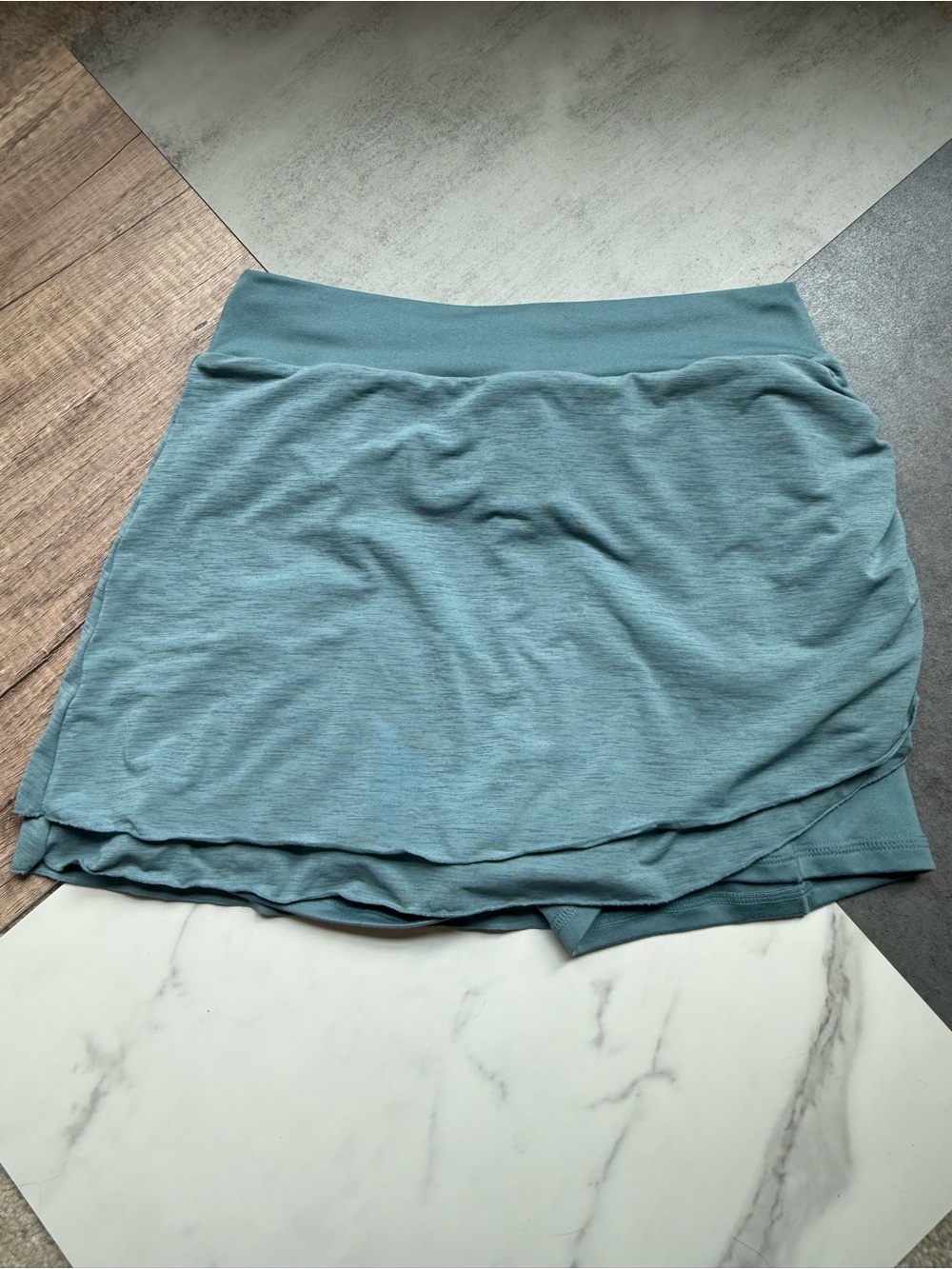FP Movement by Free People Dusty Teal Layered Active Skort